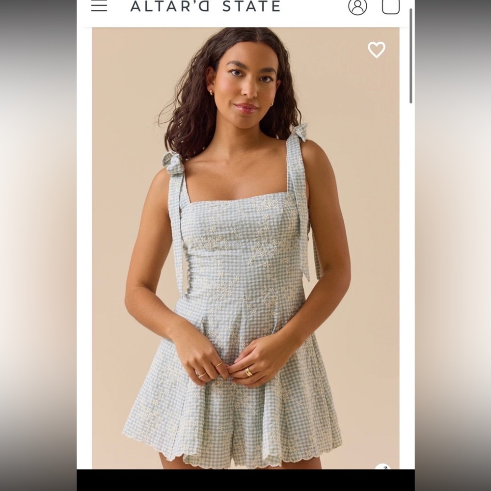 Altard State Gingham Romper